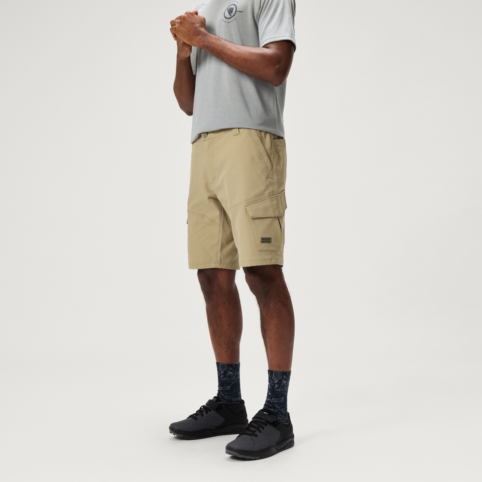 Loop Cargoshorts mit Innenhose für Herren - Natur