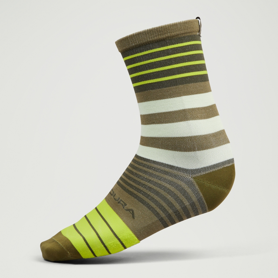Block Socks - Tweed Green
