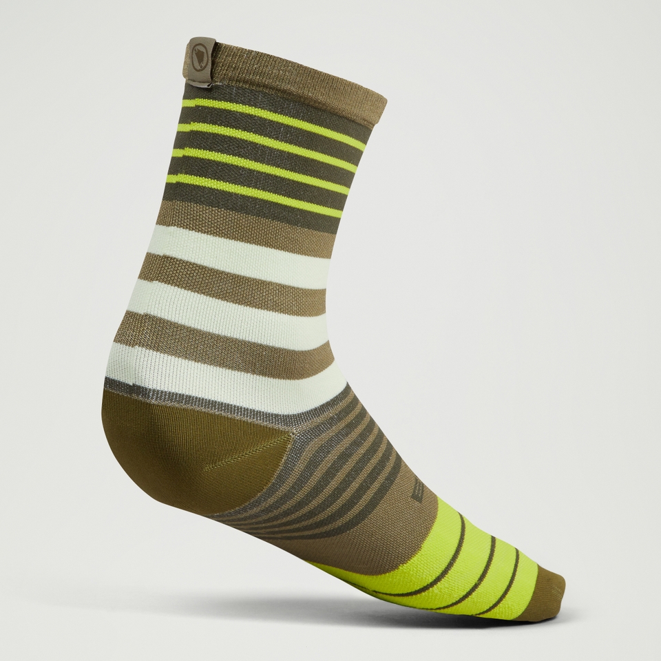 Block Socks - Tweed Green