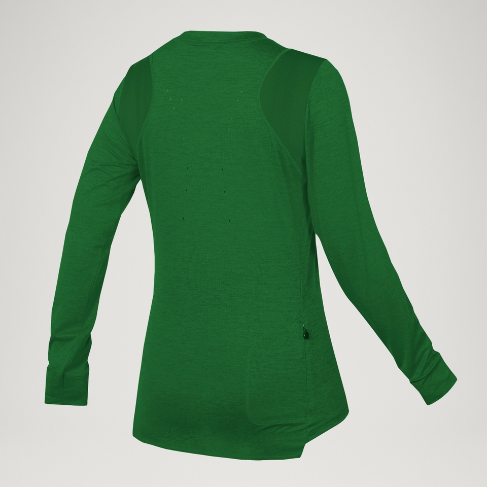 Women's SingleTrack L/S Jersey - Tender Greens