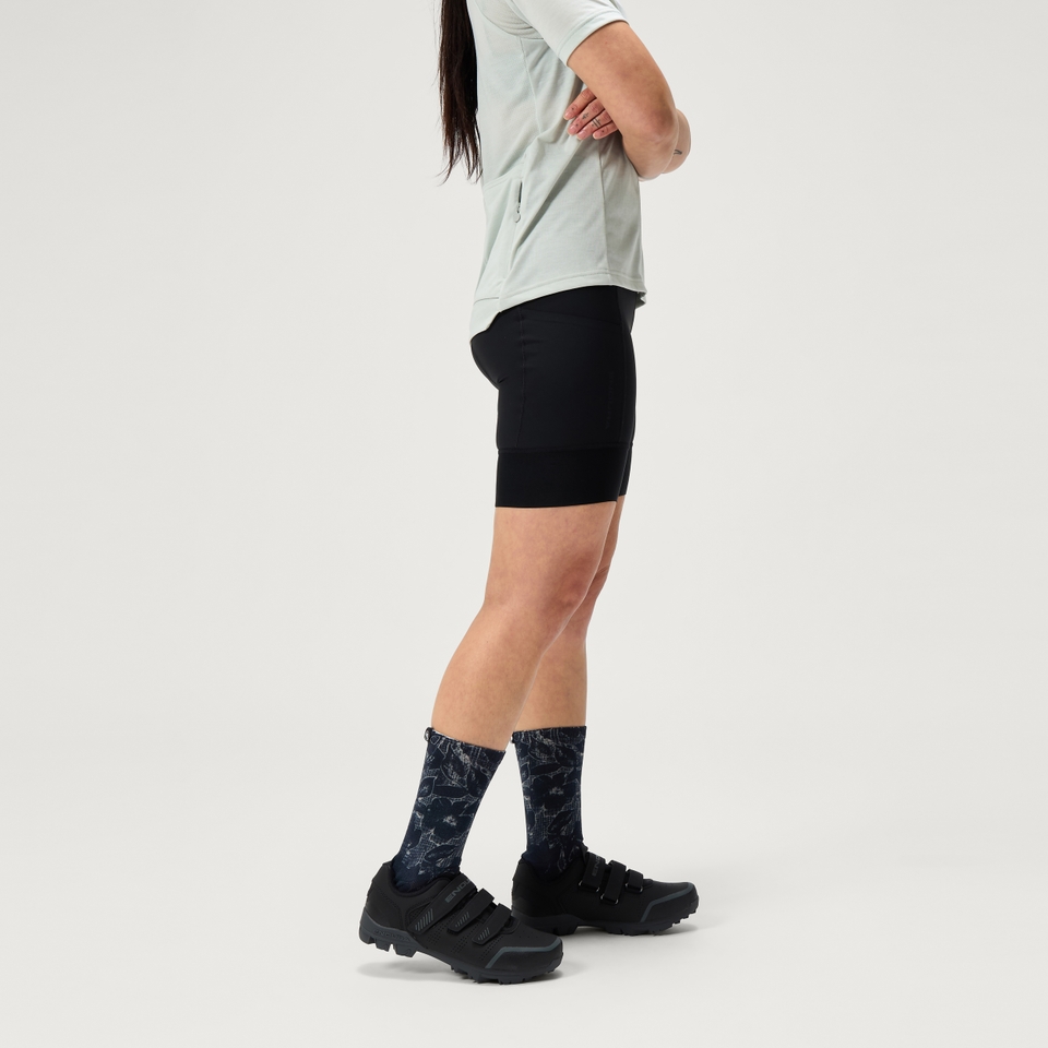 Women's Loop Waist Shorts - Black