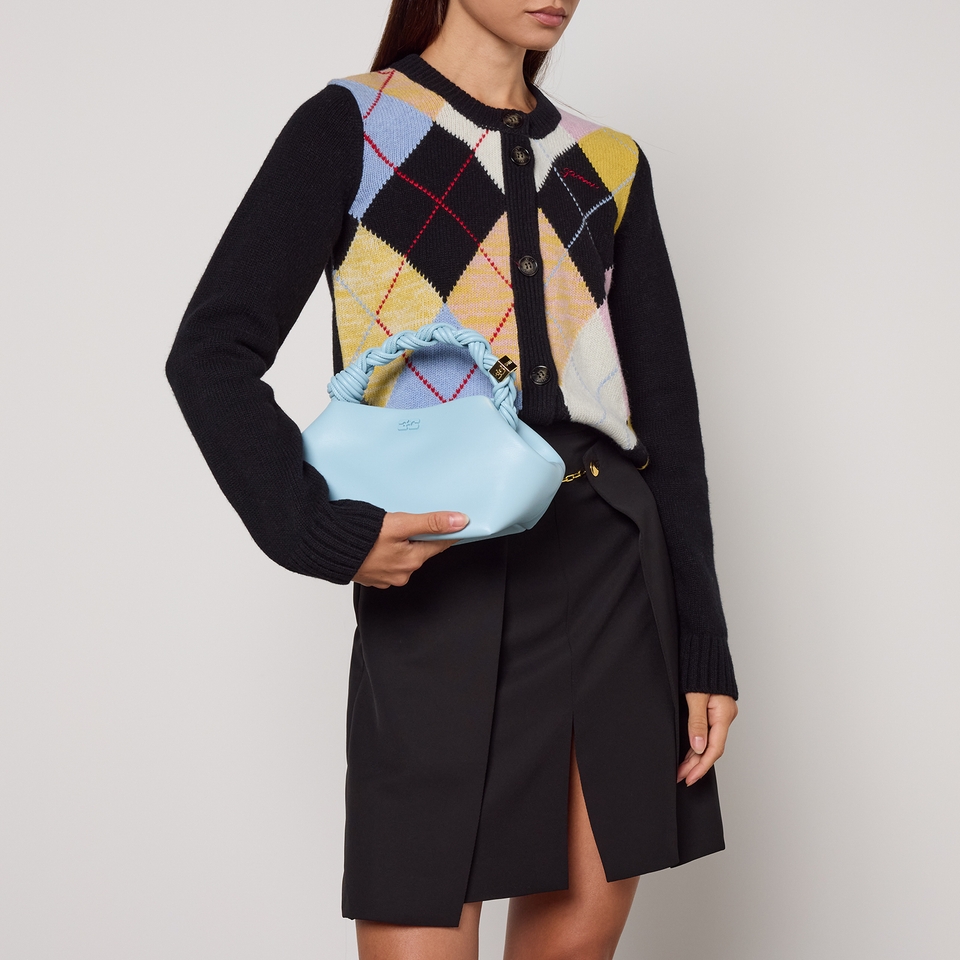 Ganni Small Bou Recycled Leather-Blend Bag