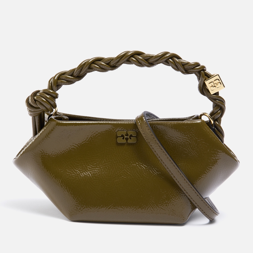 Ganni Bou Patent Recycled Leather-Blend Mini Bag