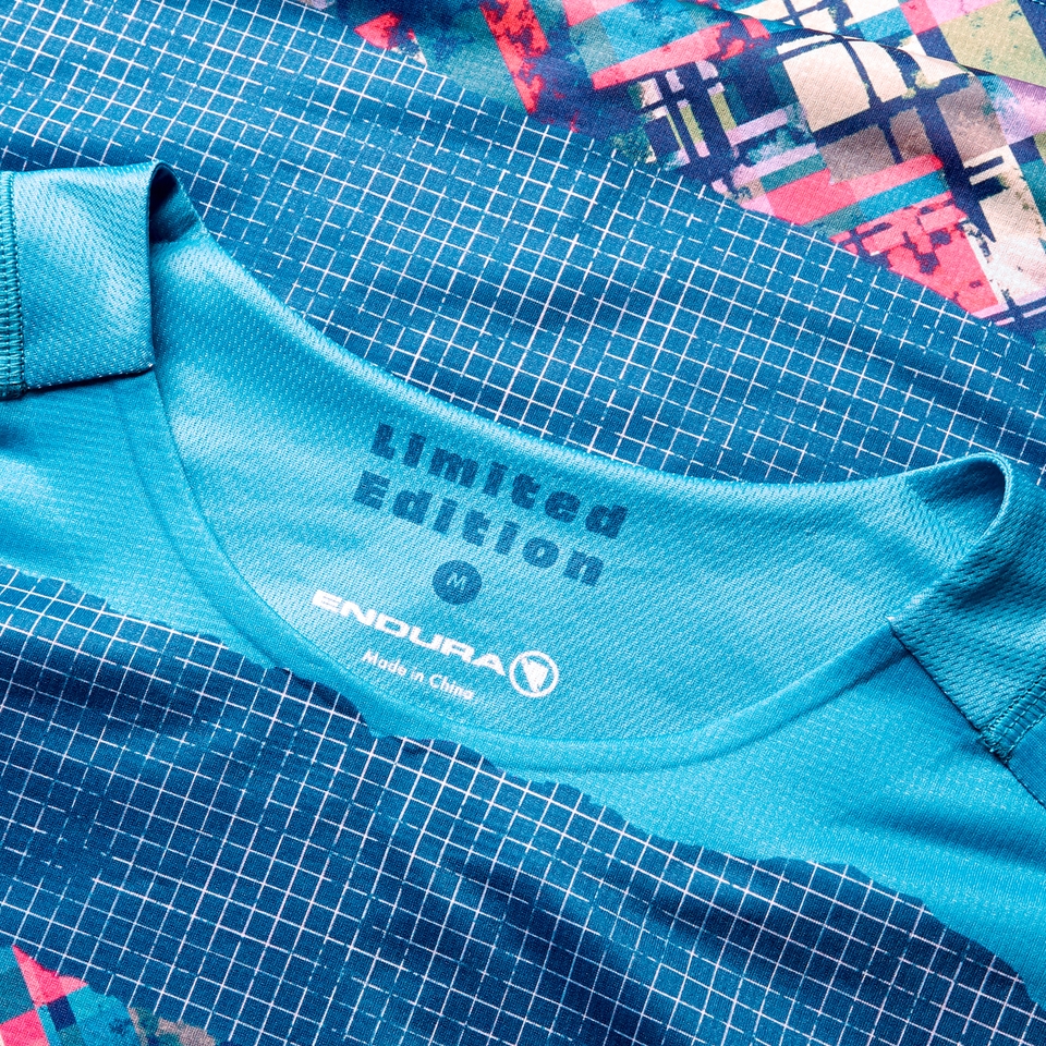 PATCHWORK LTD langärmeliges T-Shirt mit Print für Herren - Blau
