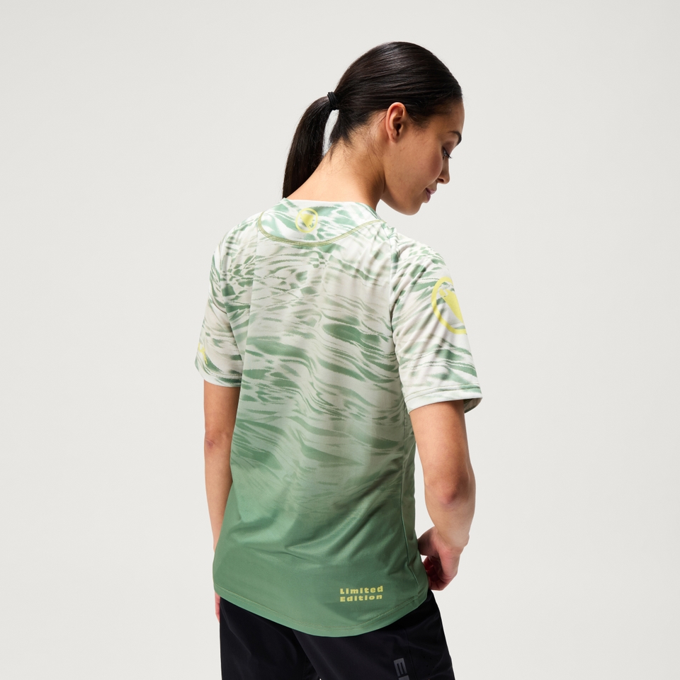 MARBLE LTD kurzärmeliges T-Shirt mit Print für Damen - Grün