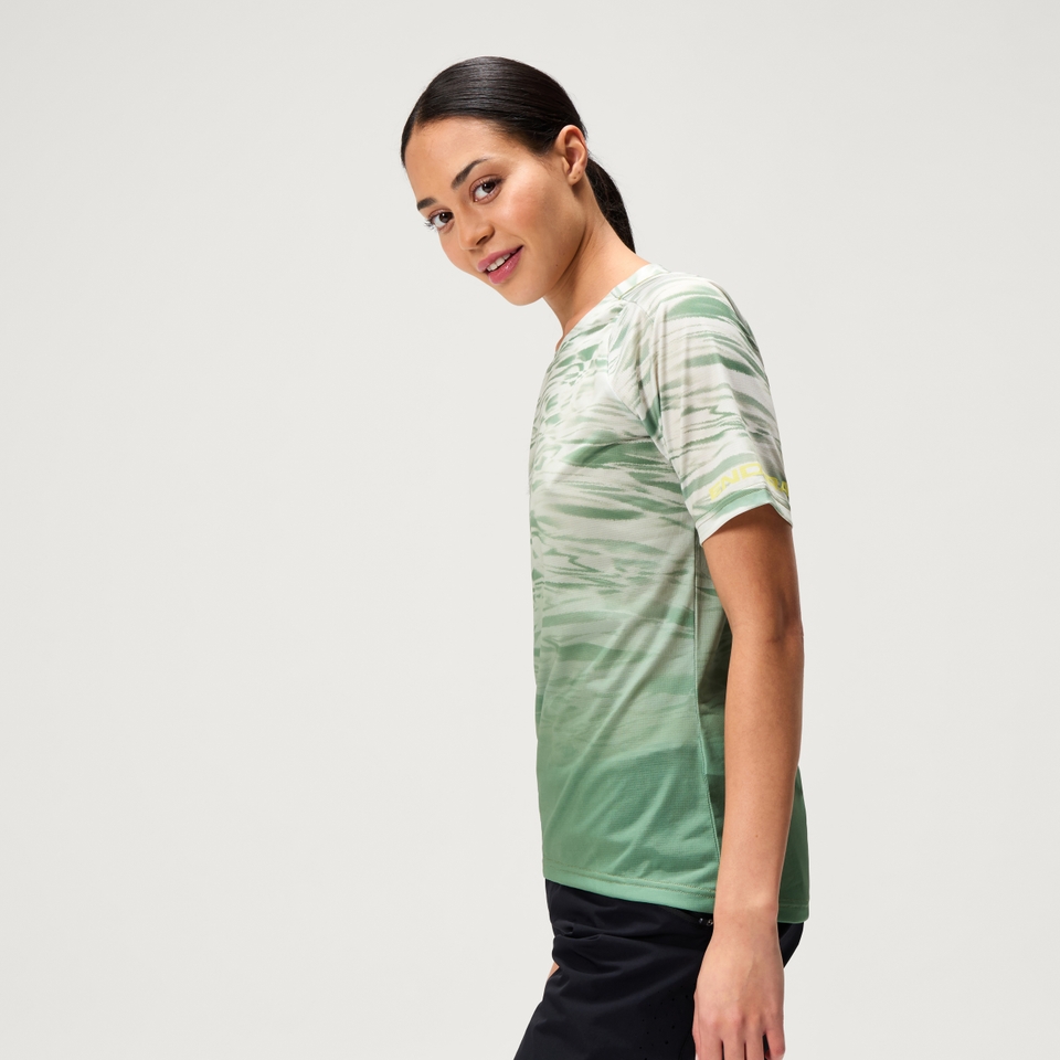 MARBLE LTD kurzärmeliges T-Shirt mit Print für Damen - Grün
