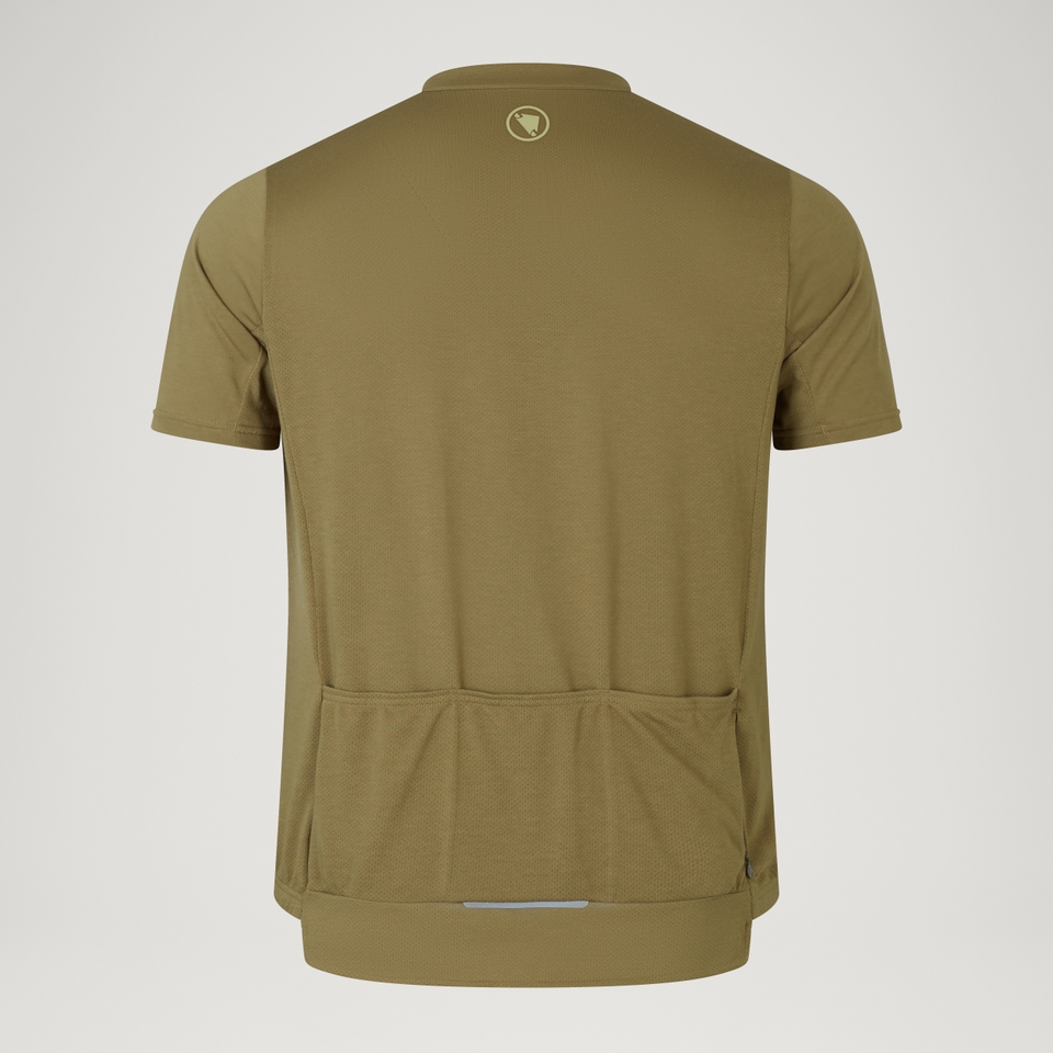 Men's Loop S/S Zipped Jersey - Tweed Green