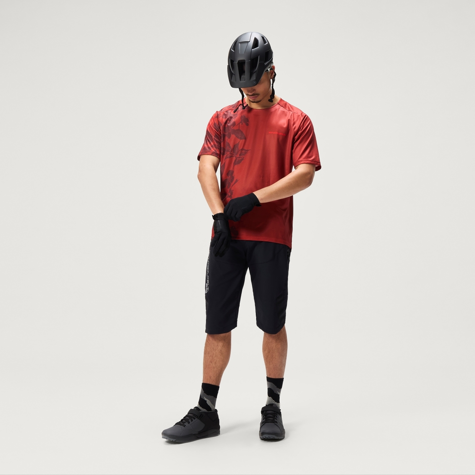 Men's Ltd Botanic Print S/S Tee - Brick