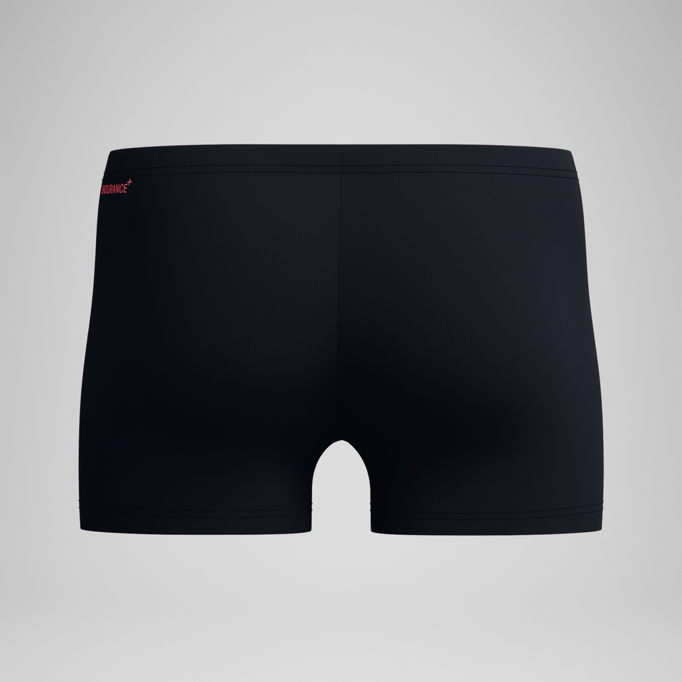 Men's Duo Logo Print Aquashort Black/Coral