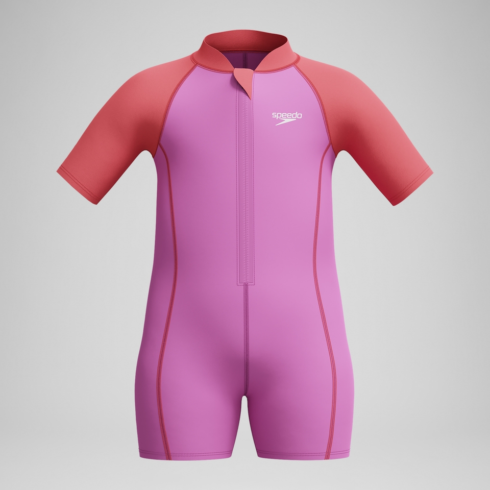 Infant Girls' Learn to Swim Neoprene Suit Swimsuit Pink