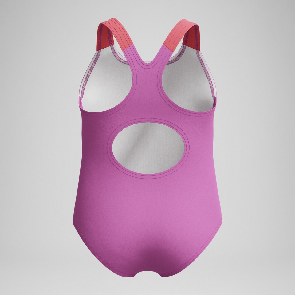 Medalist Schwimmlern-Badeanzug Pink für Kleinkinder (Mädchen)