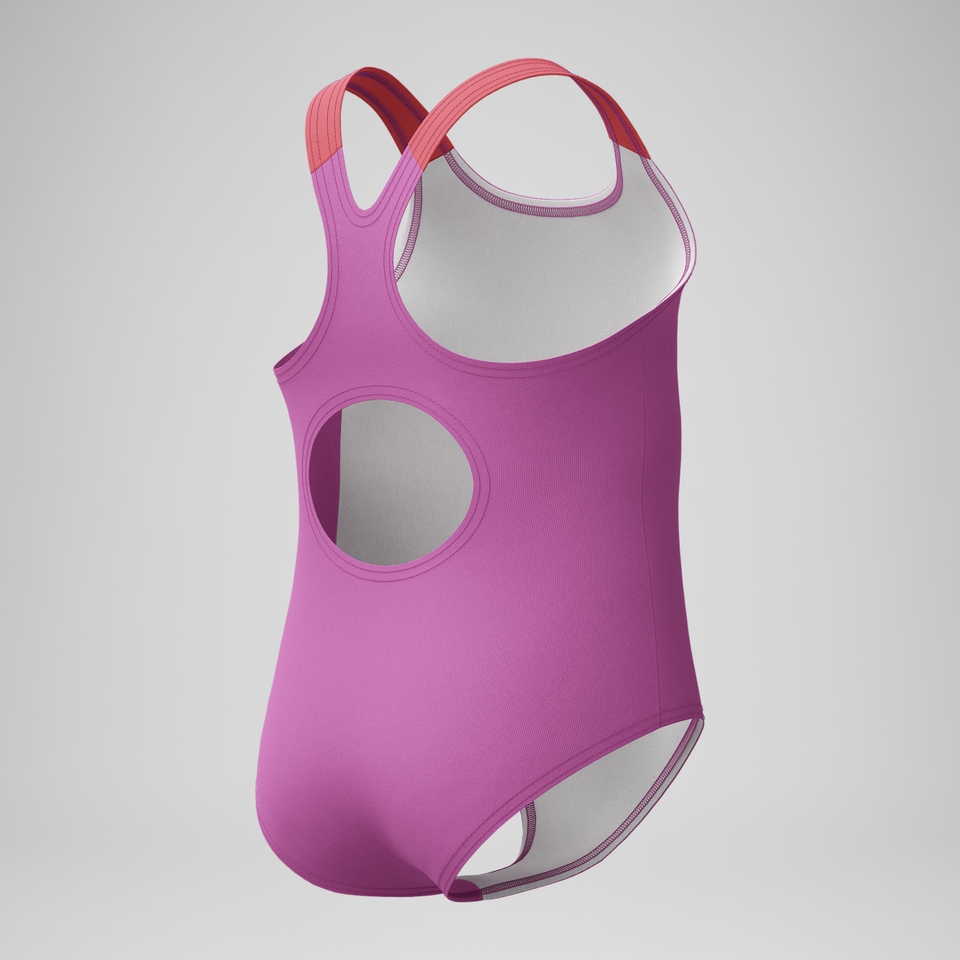 Medalist Schwimmlern-Badeanzug Pink für Kleinkinder (Mädchen)