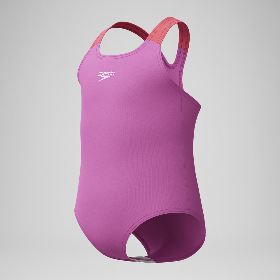 Medalist Schwimmlern-Badeanzug Pink für Kleinkinder (Mädchen)