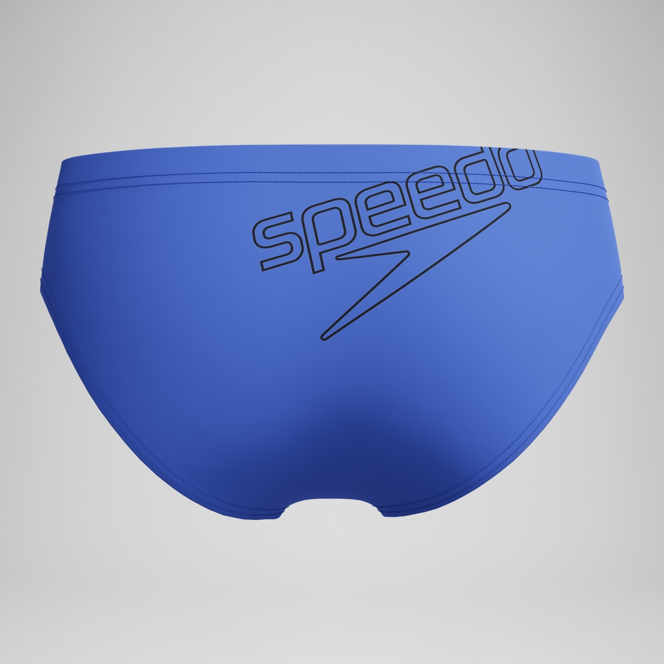 Boys' 6.5cm Logo Brief Blue