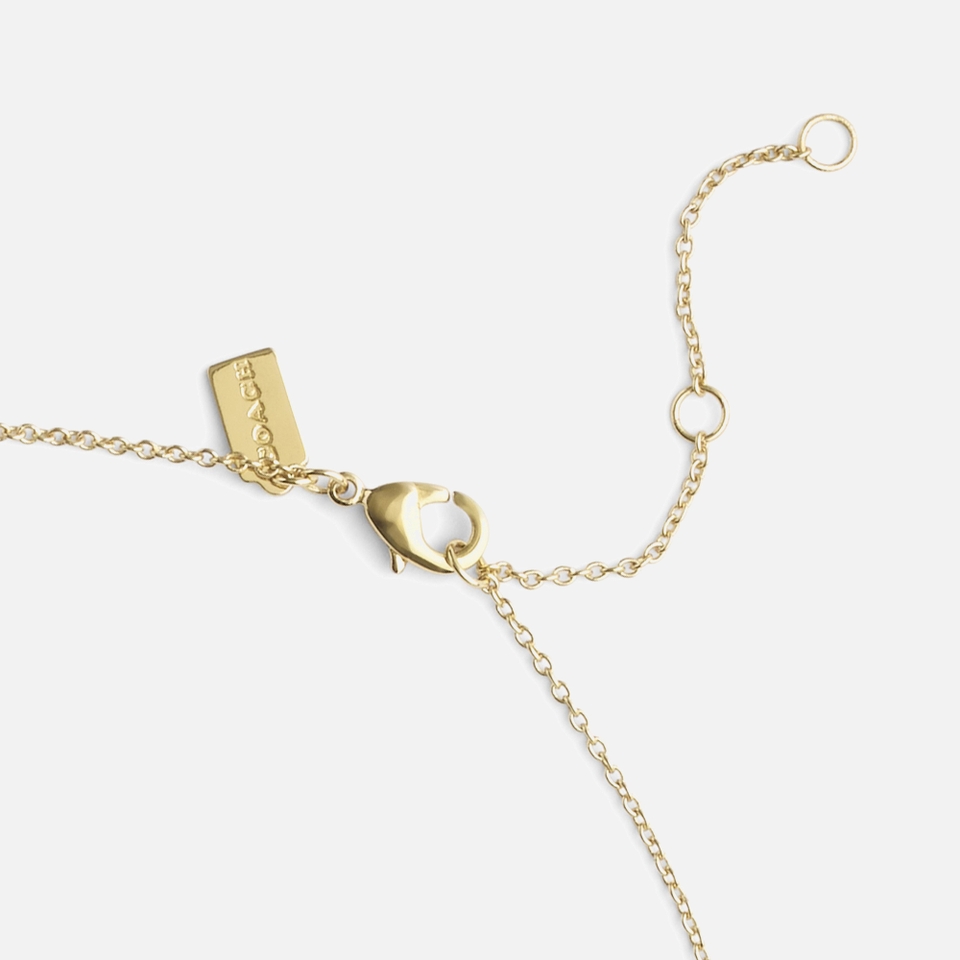Coach C Gold-Tone Pendant Necklace