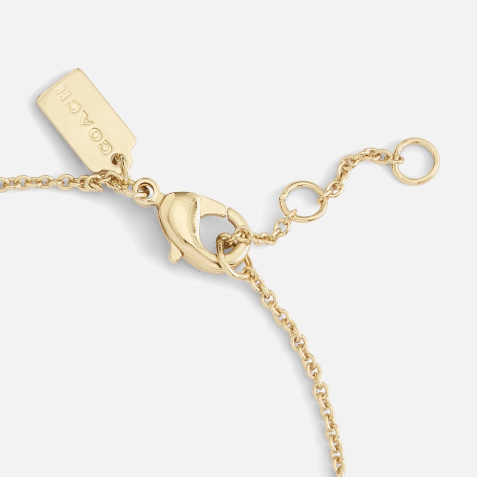 Coach Signature Pavé C Strand Gold-Tone Bracelet