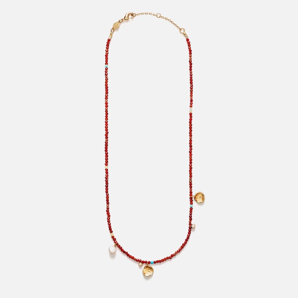 Anni Lu Maroon Harmony 18k Gold-Plated Necklace