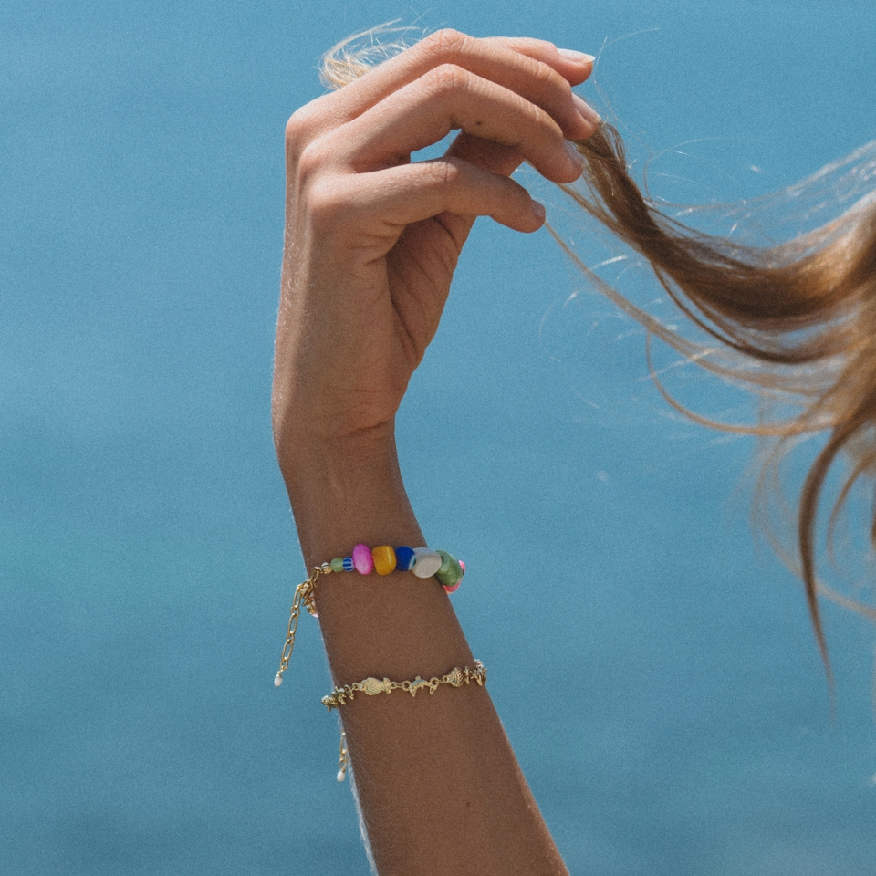 Anni Lu Happy 18k Gold-Plated Bracelet