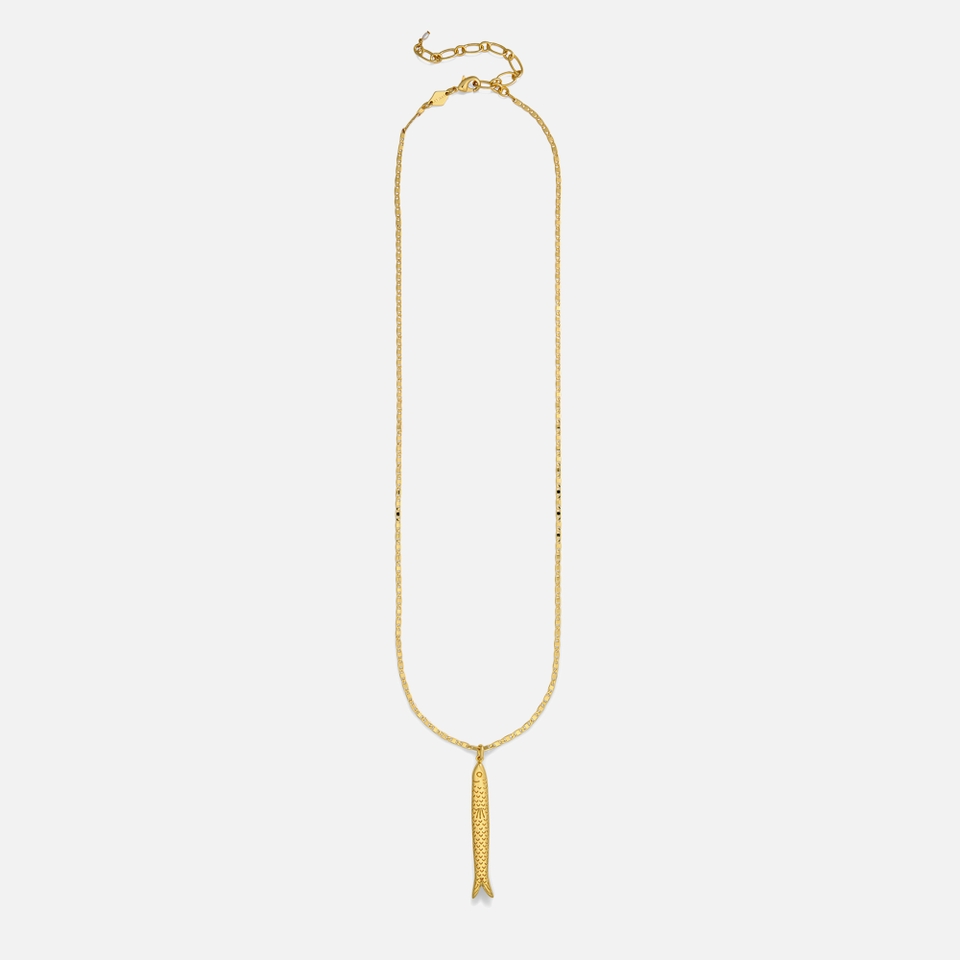 Anni Lu Hippie Fish 18k Gold-Plated Necklace