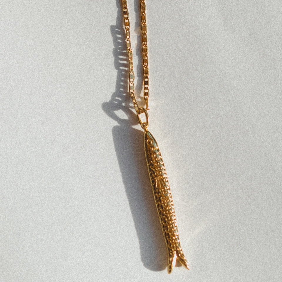 Anni Lu Hippie Fish 18k Gold-Plated Necklace