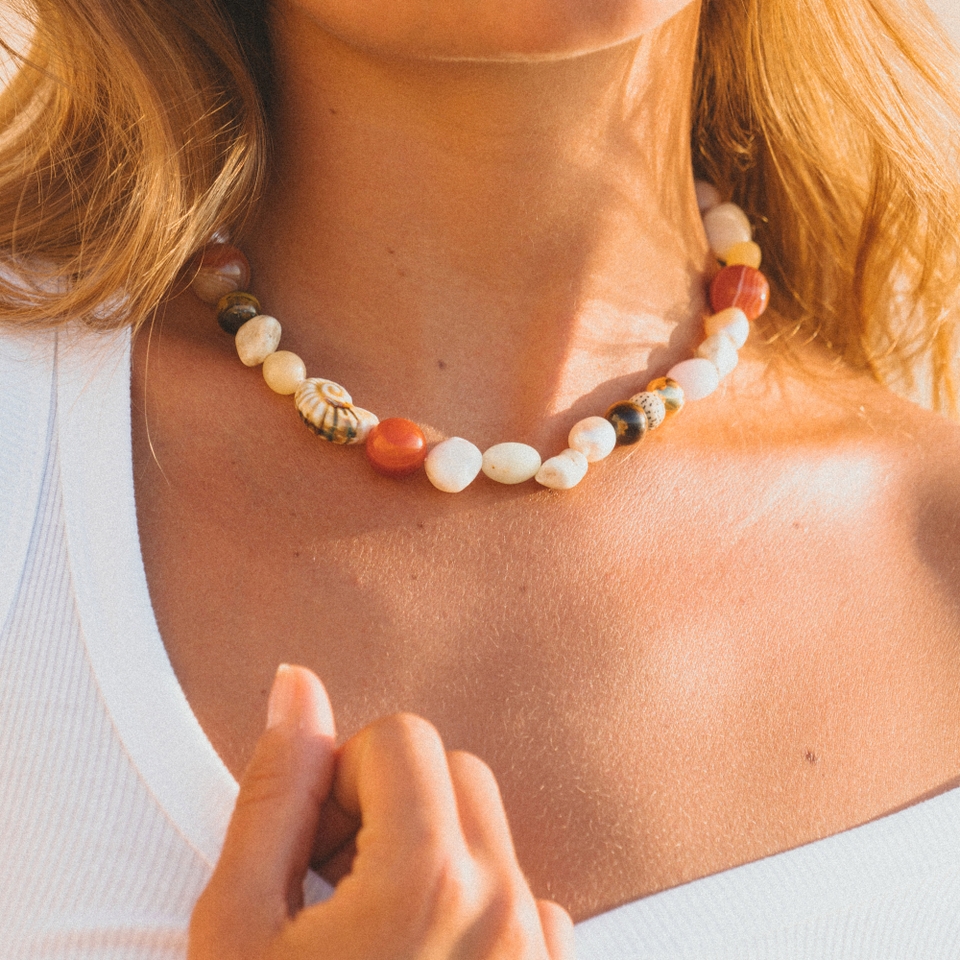 Anni Lu Seaside Beaded 18k Gold-Plated Necklace