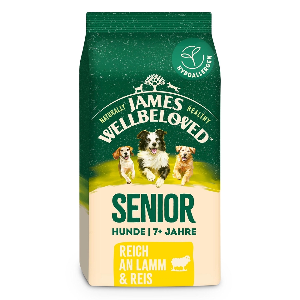 Senior Hund Trocken reich an Lamm & Reis