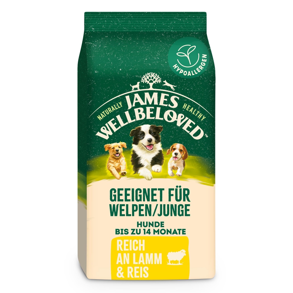Welpe/Junior Hund Trocken reich an Lamm & Reis