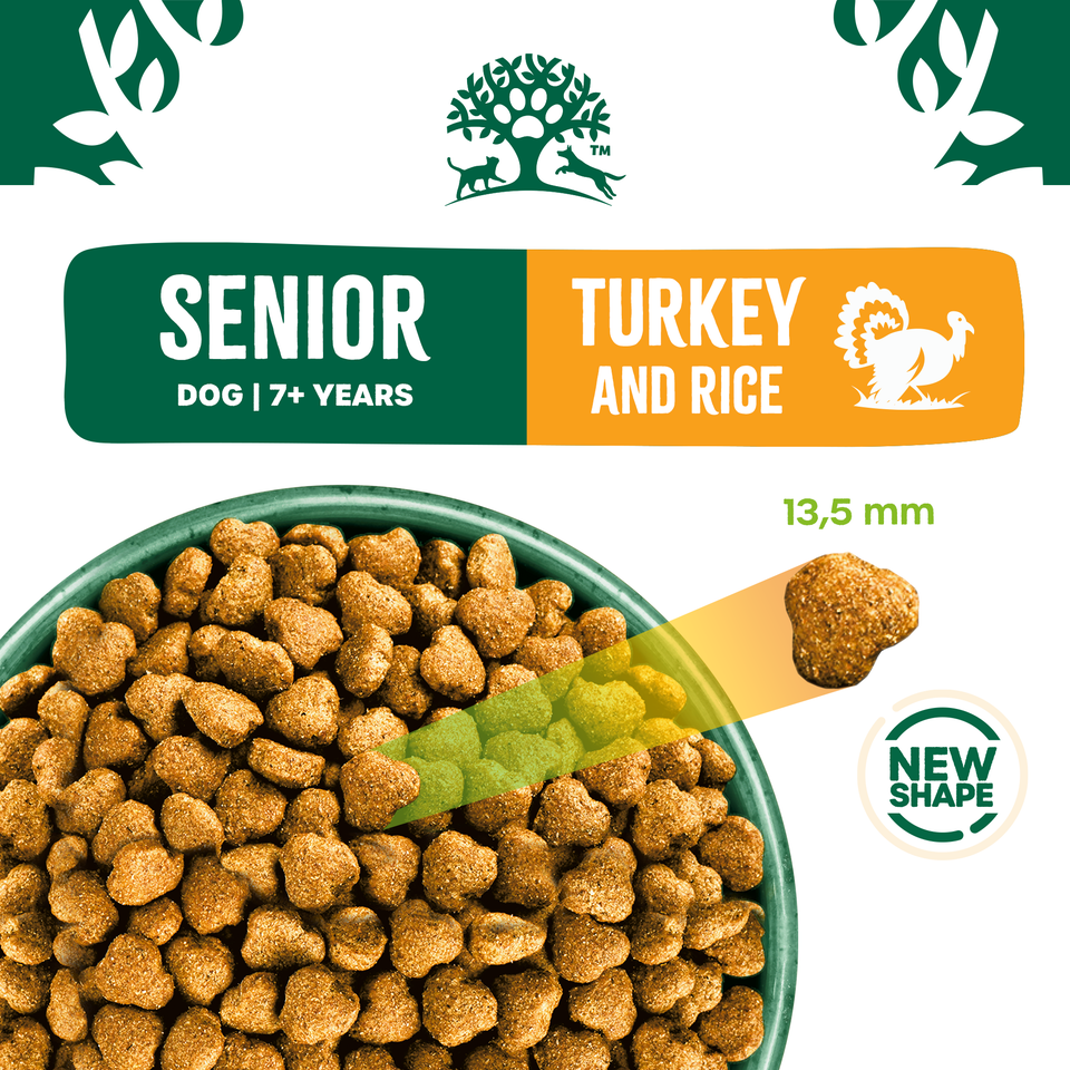 Senior Turkey & Rice Dry Dog Food 2kg