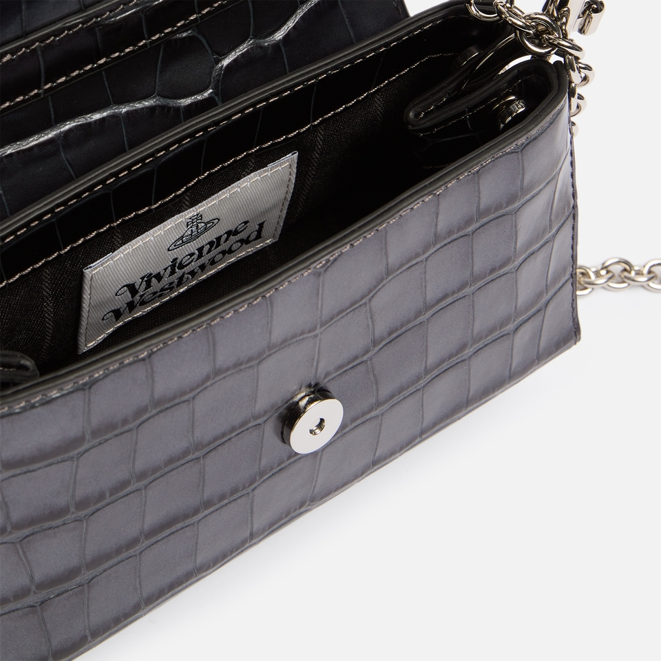 Vivienne Westwood Hazel Leather Croc-Effect Handbag