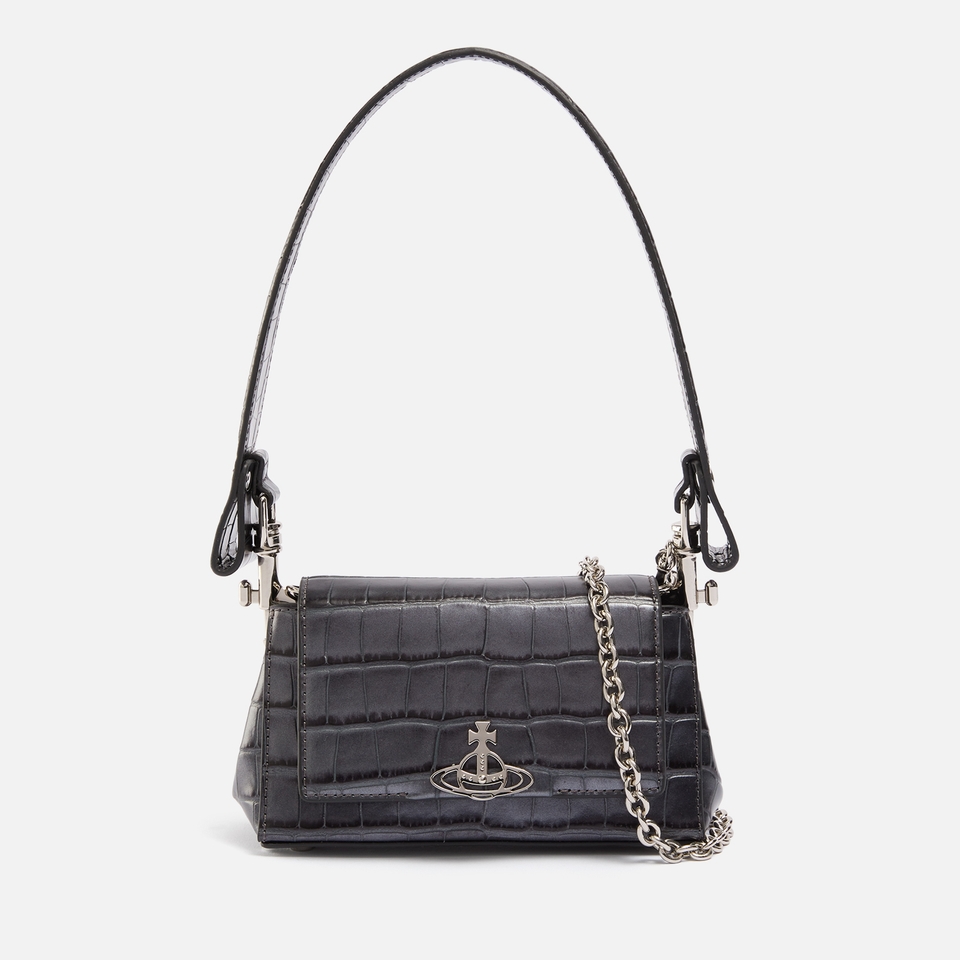 Vivienne Westwood Hazel Leather Croc-Effect Handbag