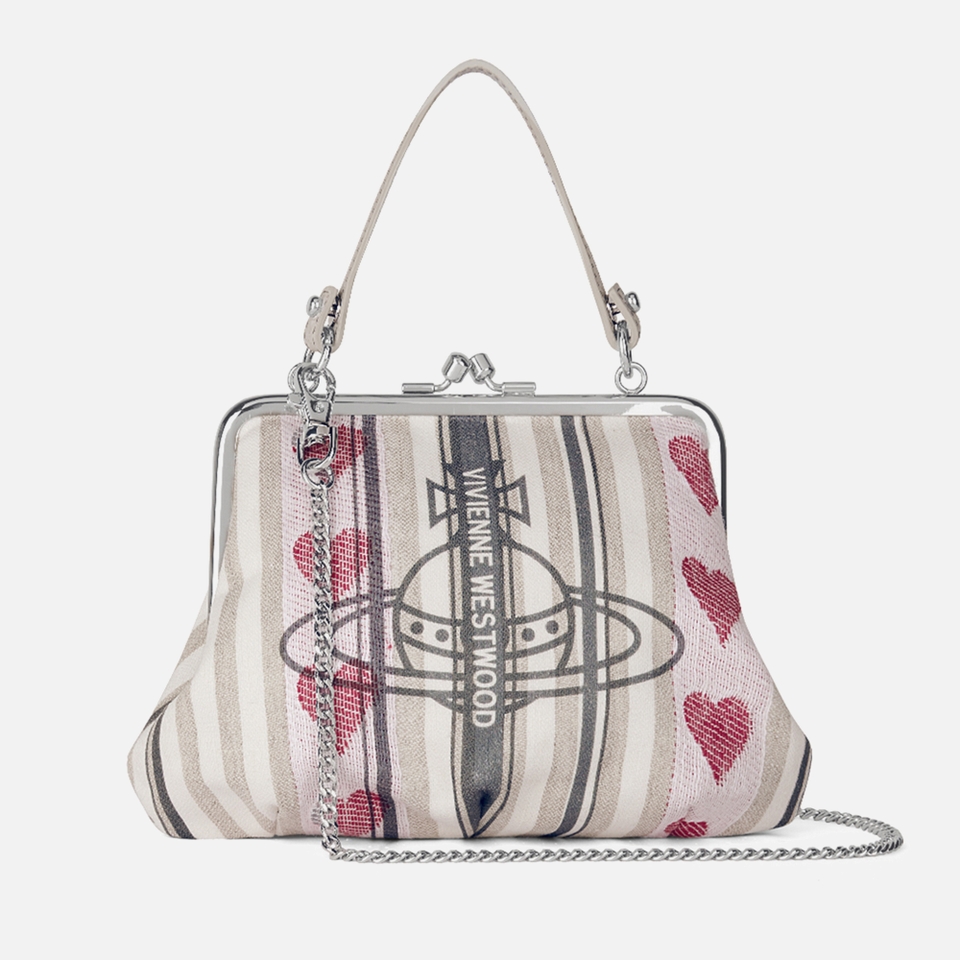 Vivienne Westwood Granny Linen-Blend Frame Purse