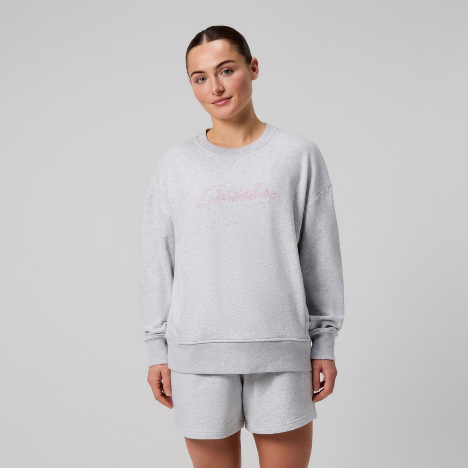 WOMENS SCENE-SET CREW GREY