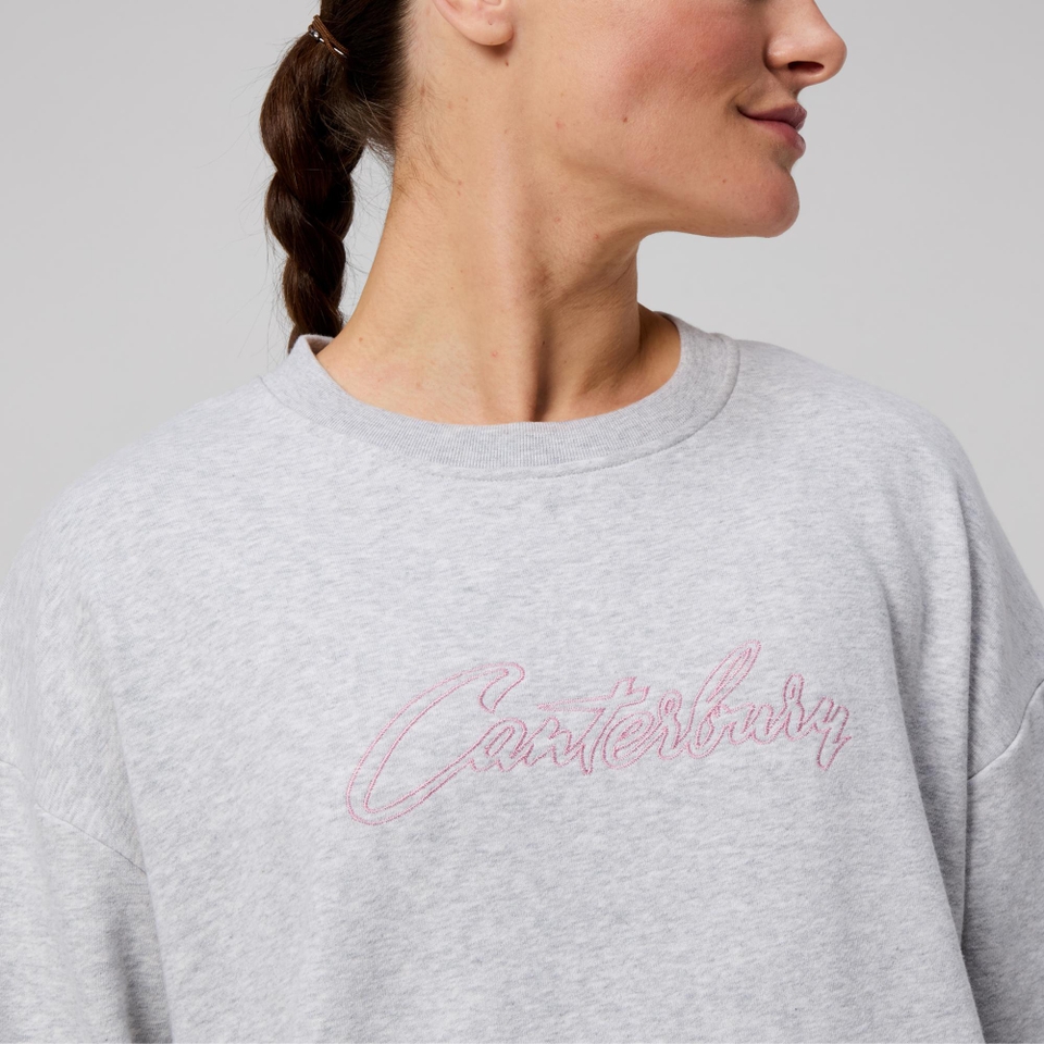 WOMENS SCENE-SET CREW GREY