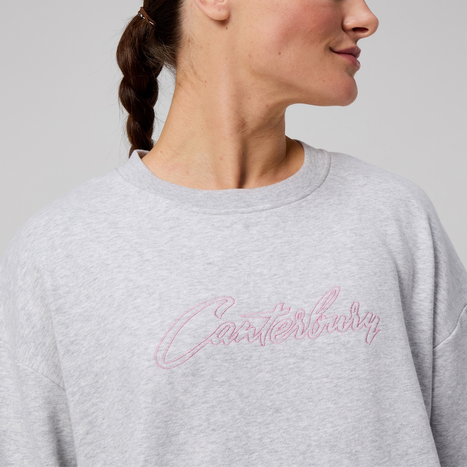 WOMENS SCENE-SET CREW GREY