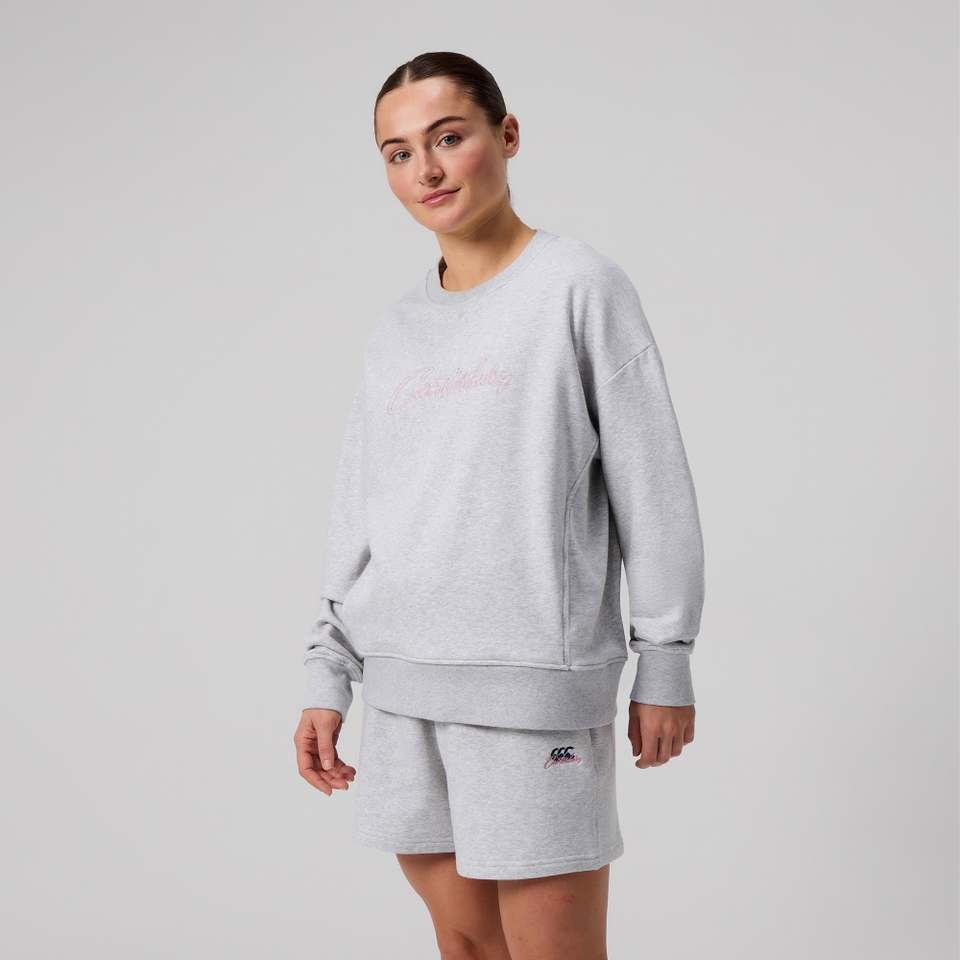 WOMENS SCENE-SET CREW GREY