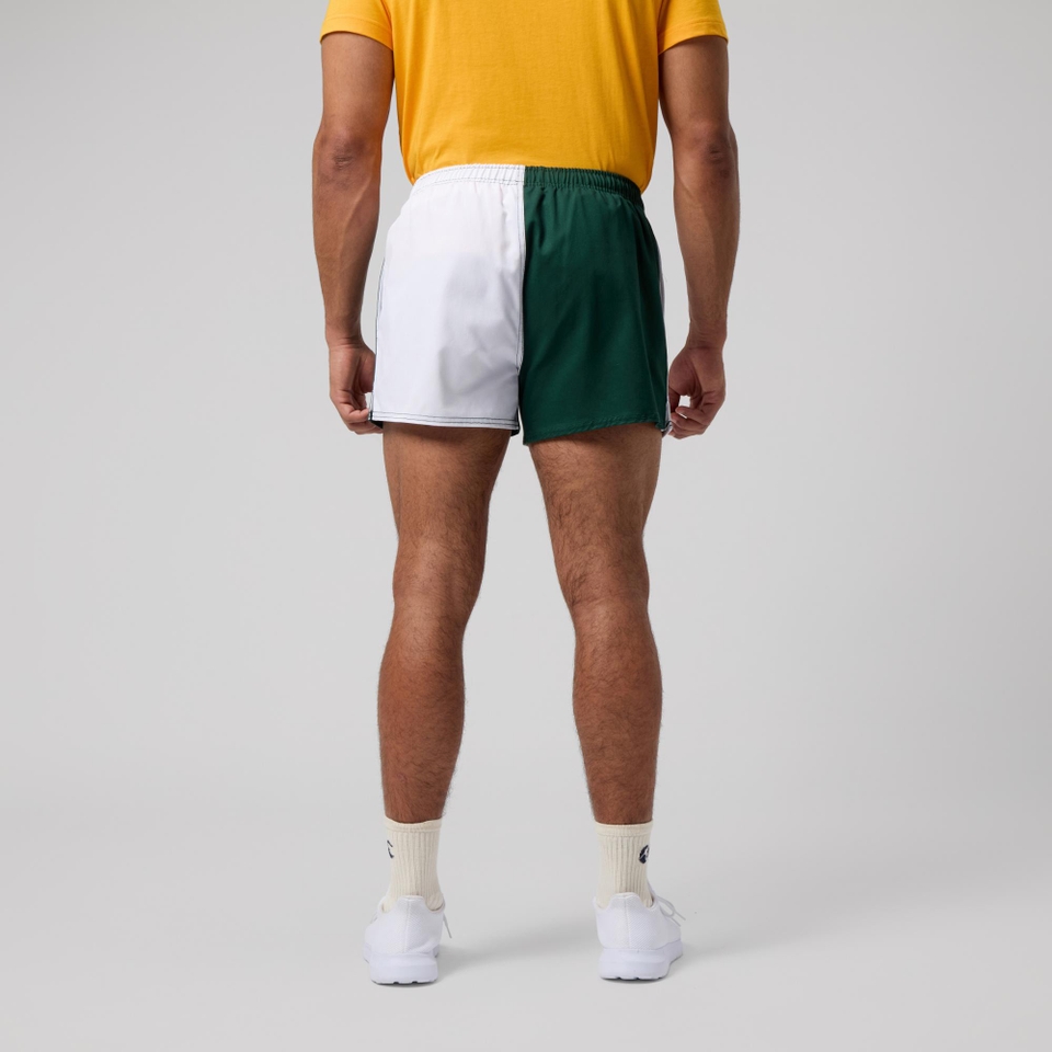 MENS FUNDAMENTAL HARLEQUIN SHORT GREEN