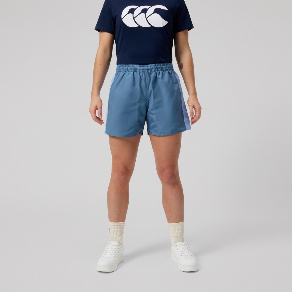 WOMENS FUNDAMENTAL PANEL TACTIC SHORT BLUE