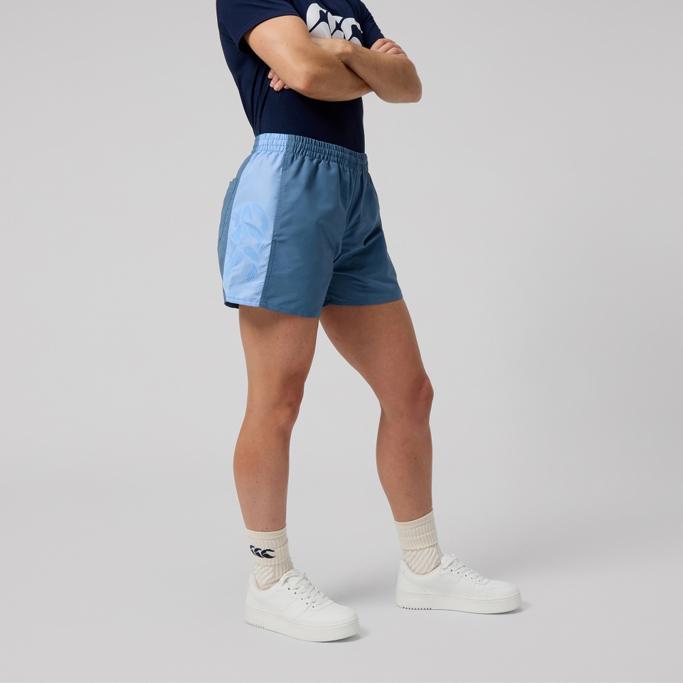 WOMENS FUNDAMENTAL PANEL TACTIC SHORT BLUE