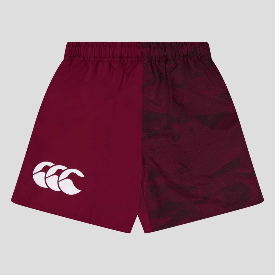 KIDS CAMO HARLETIC SHORT MAROON