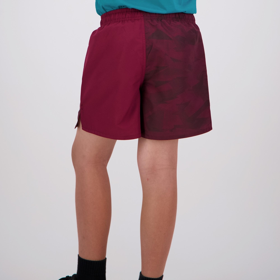 KIDS CAMO HARLETIC SHORT MAROON