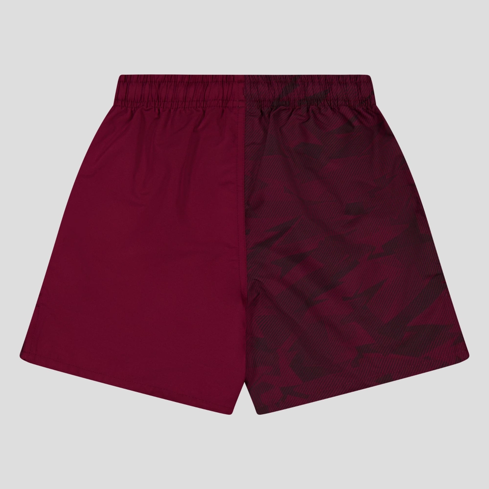 KIDS CAMO HARLETIC SHORT MAROON