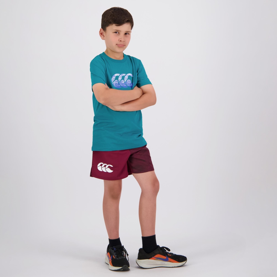KIDS CAMO HARLETIC SHORT MAROON