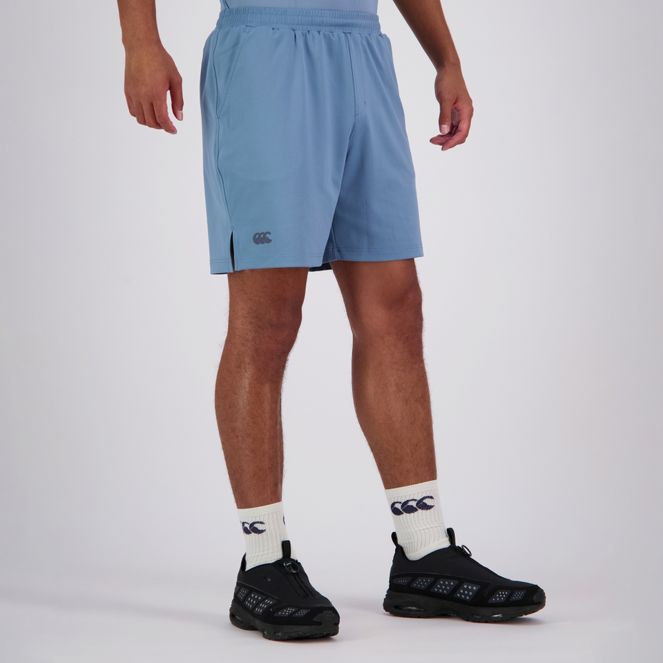 MENS TEMPO+ KNIT SHORT BLUE