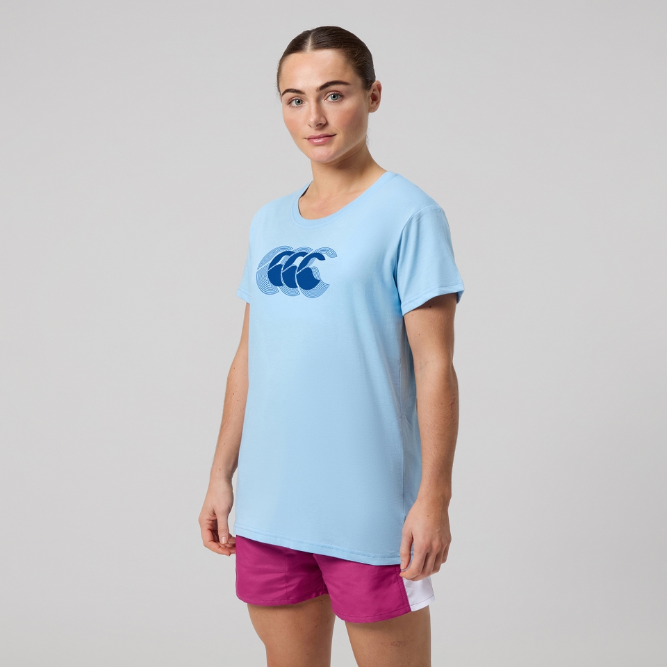 WOMENS FUNDAMENTAL T-SHIRT BLUE