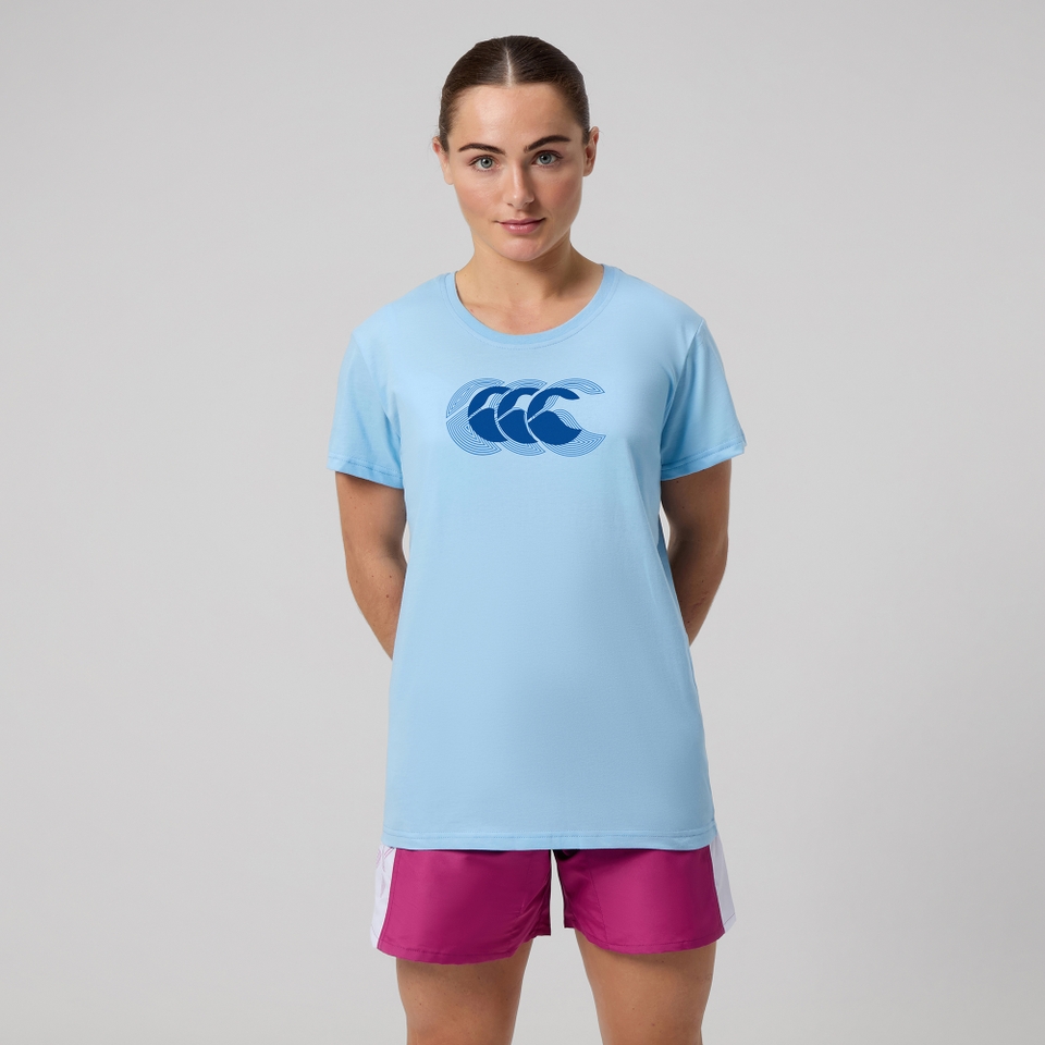 WOMENS FUNDAMENTAL T-SHIRT BLUE