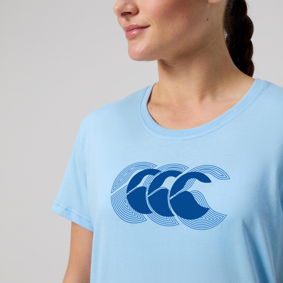 WOMENS FUNDAMENTAL T-SHIRT BLUE