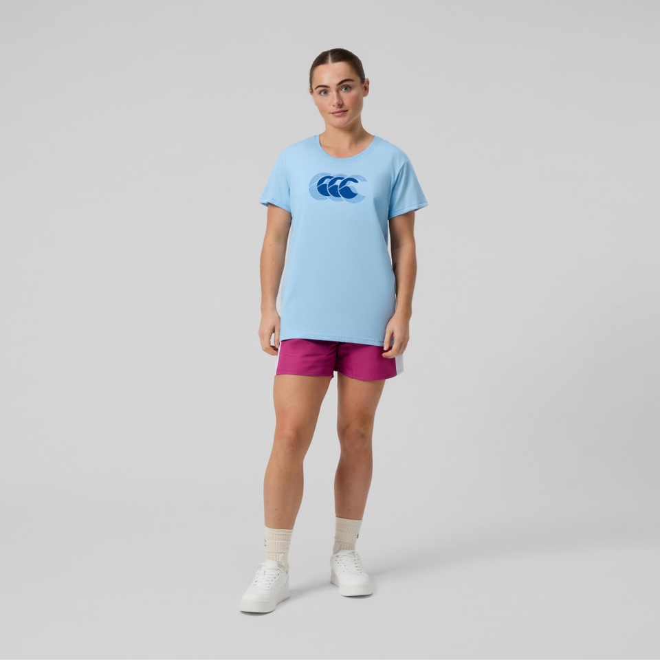 WOMENS FUNDAMENTAL T-SHIRT BLUE