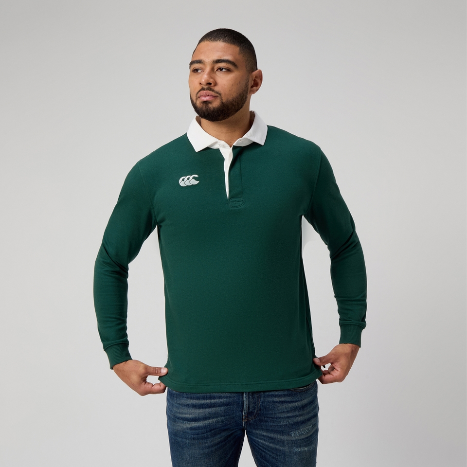MENS SOLID DYE RUGBY GREEN
