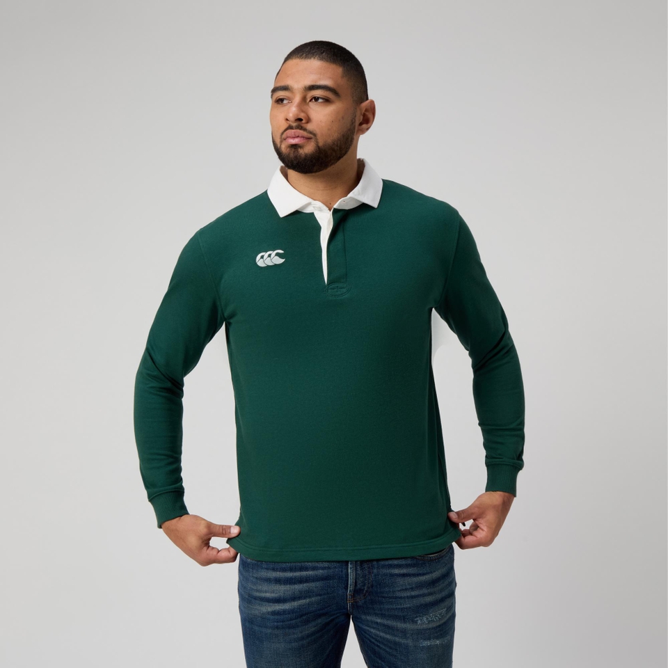 MENS SOLID DYE RUGBY GREEN