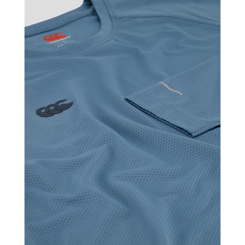 MENS TEMPO+ LONG SLEEVE TRAINING T-SHIRT BLUE